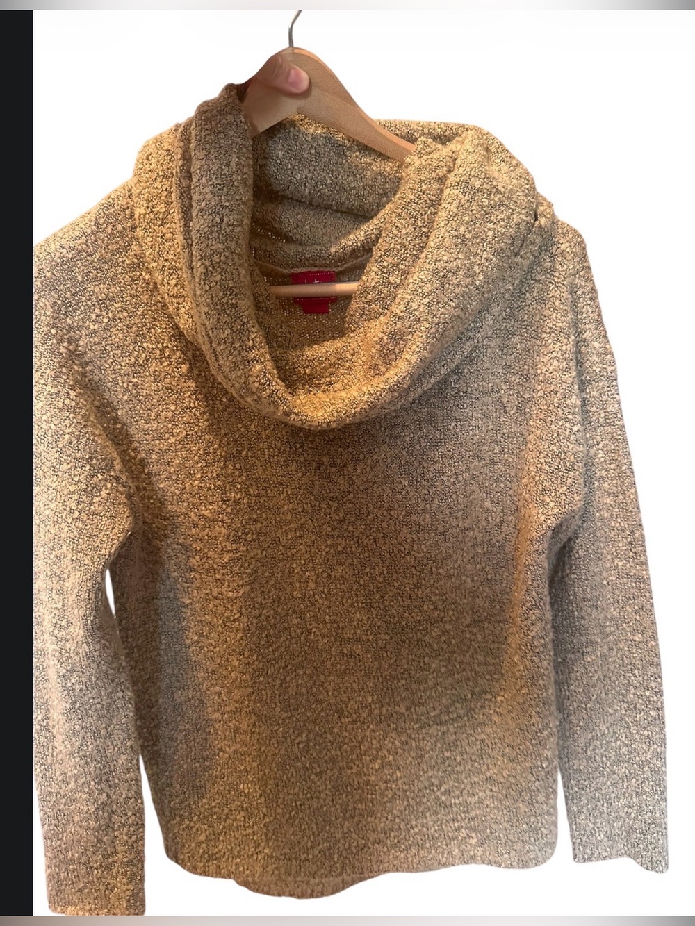 Daytrip Cozy Cowl Neck Sweater - Beige/Tan